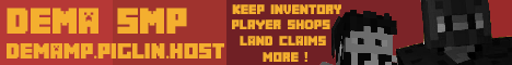 banner for DEMA SMP server