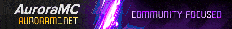 banner for AuroraMC server