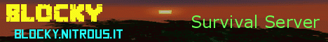 banner for BLOCKY Survival server