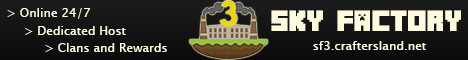 banner for SkyFactory3 by CraftersLand server