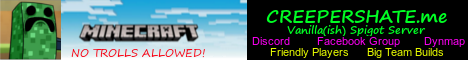 banner for Creepers Hate Me server