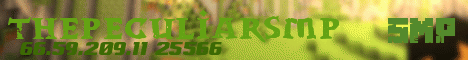 banner for ThePeculiarSMP server
