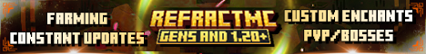 banner for RefractMC server