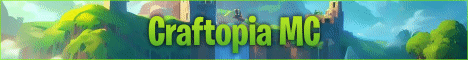 banner for CraftopiaMC server