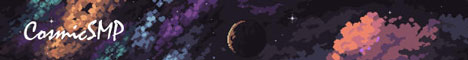banner for CosmicSMP server