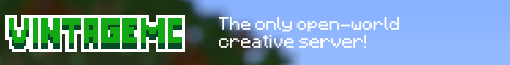 banner for VintageMC server