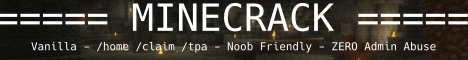 banner for MineCrack Semi Vanilla server