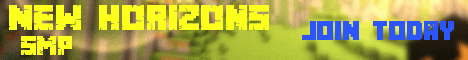 banner for New Horizons server