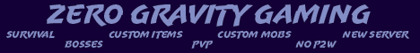 banner for Zero Gravity Gaming server