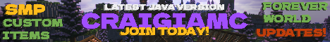 banner for CraigiaMC server