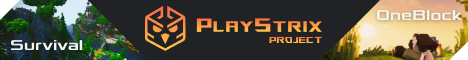 banner for PlayStrix OneBlock server
