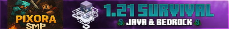 banner for Pixora SMP server