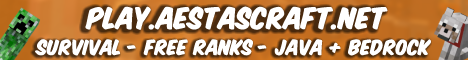 banner for AestasCraft server