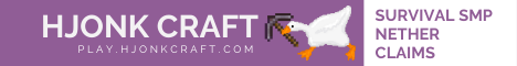 banner for HjonkCraft server