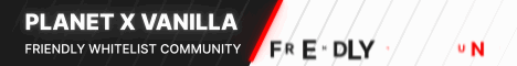 banner for Planet X Vanilla server