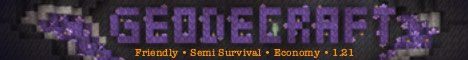 banner for GeodeCraft server