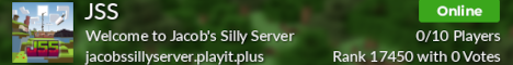 banner for Jacob's Silly Server (JSS) server