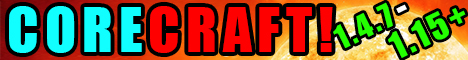 banner for CoreCraft (online currently) server