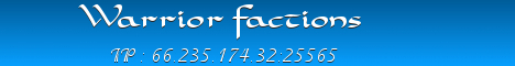 banner for Warrior factions server