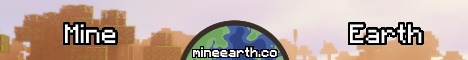 banner for MineEarth server