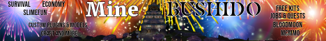 banner for MineBushido server