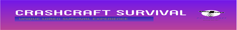 banner for CrashCraft Survival server