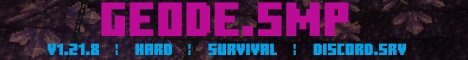 banner for GeodeSMP server