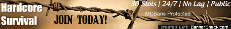 banner for Hardcore Survival server