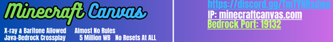 banner for Minecraft Canvas server