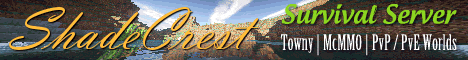 banner for ShadeCrest server