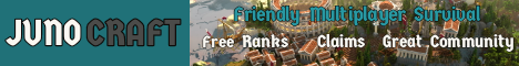 banner for JunoCraft server