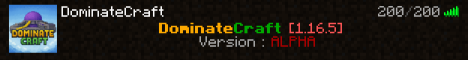 banner for Dominate Craft server