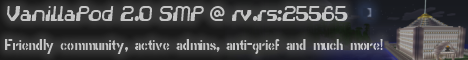banner for VanillaPod SMP server