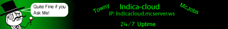 banner for Indica Cloud server