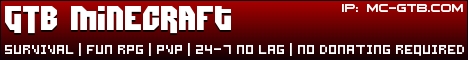 banner for GTB Minecraft server