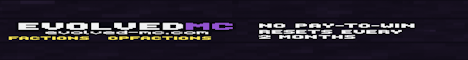 banner for EvolvedMC server