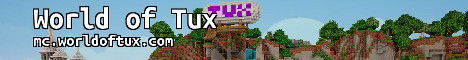 banner for World of Tux server