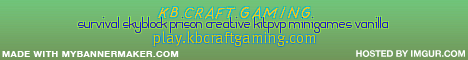 banner for KB Craft Gaming server
