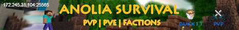 banner for Anolia PVP/PVE & Arcade server