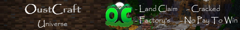 banner for OustCraft server