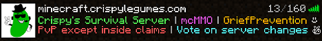banner for Crispys Survival World server