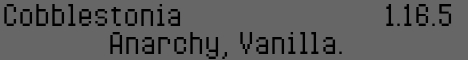 banner for Cobblestonia server