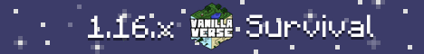 banner for VanillaVerse server