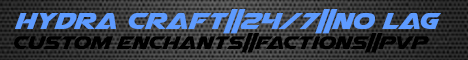 banner for HydraCraft server
