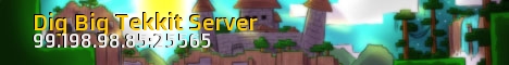 banner for Dig Big Tekkit Server server