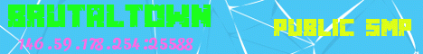 banner for BrutalTown SMP server