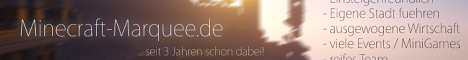 banner for Minecraft-Marquee.de server