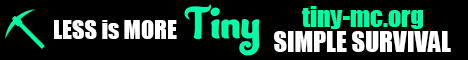 banner for Tiny-MC.org Vanilla server