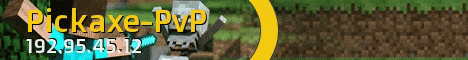 banner for Pickaxe-PvP server